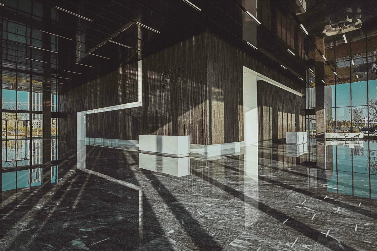 AFC Tower workplace — workplaces interior, Shanghai, China; view 3