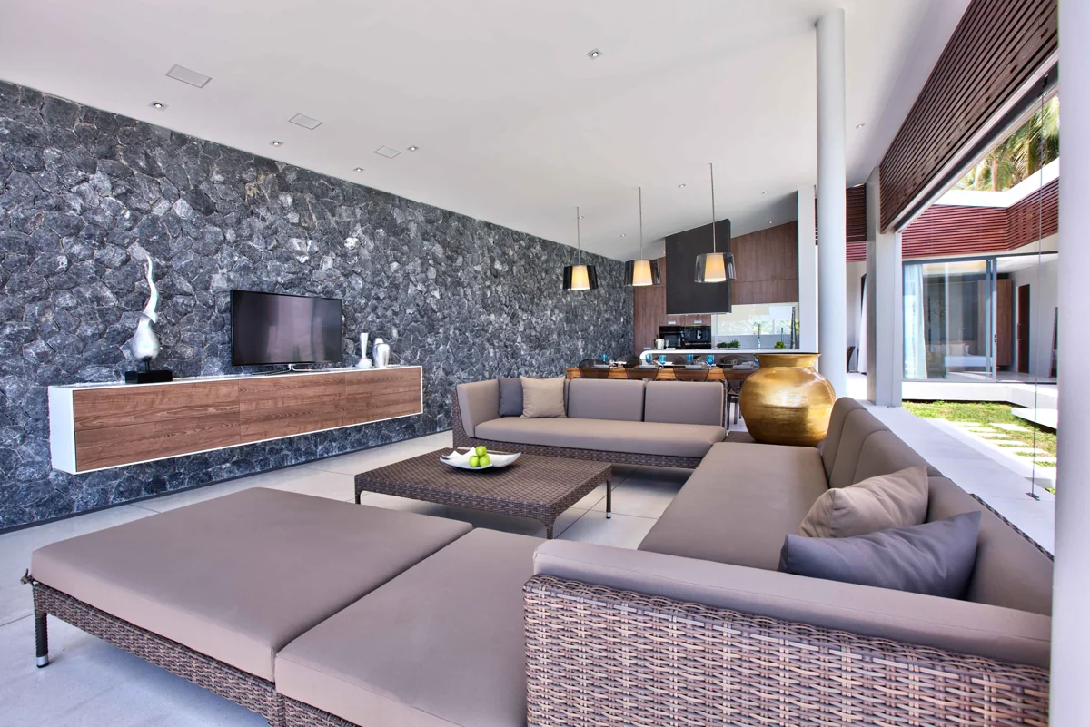 Vila Pantai Mandalay — kediaman dalaman, Koh Samui, Thailand; pandangan 1