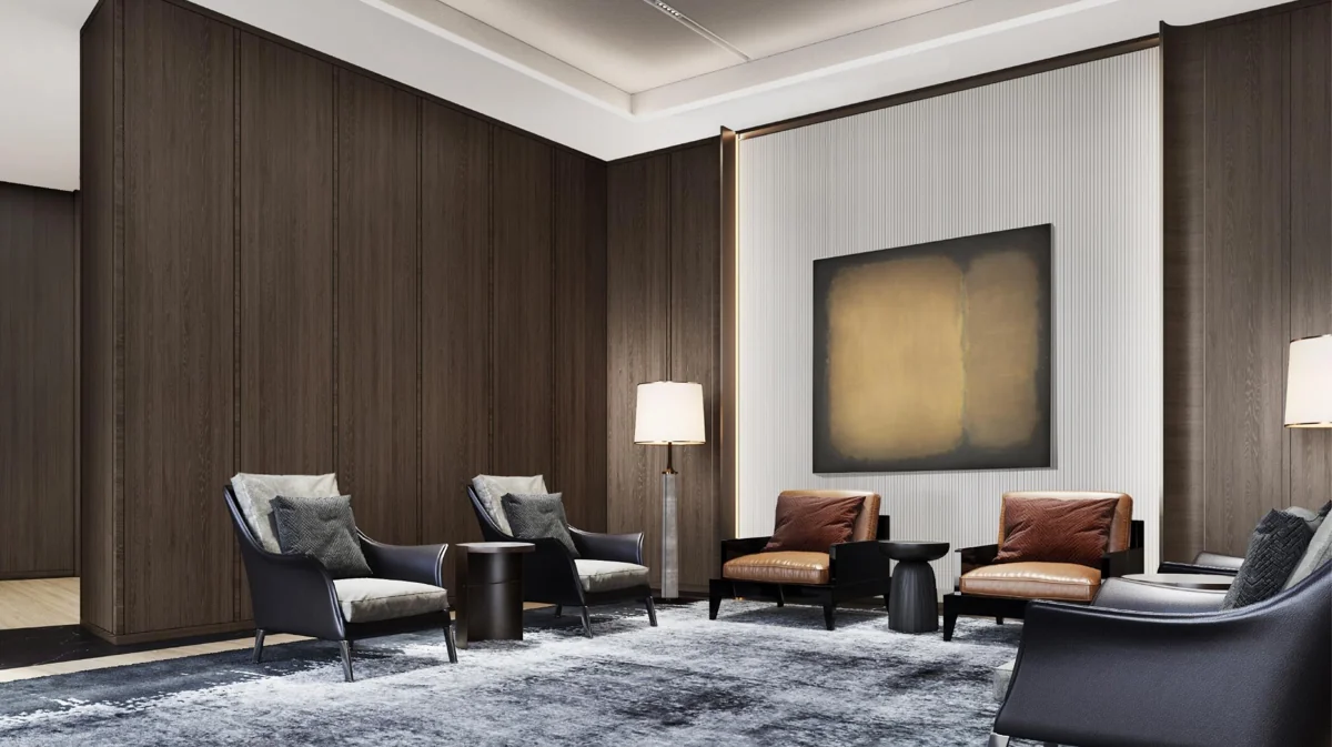 Koleksi reka bentuk Ritz-Carlton Shanghai — hospitaliti dalaman, Shanghai, China; pandangan 4
